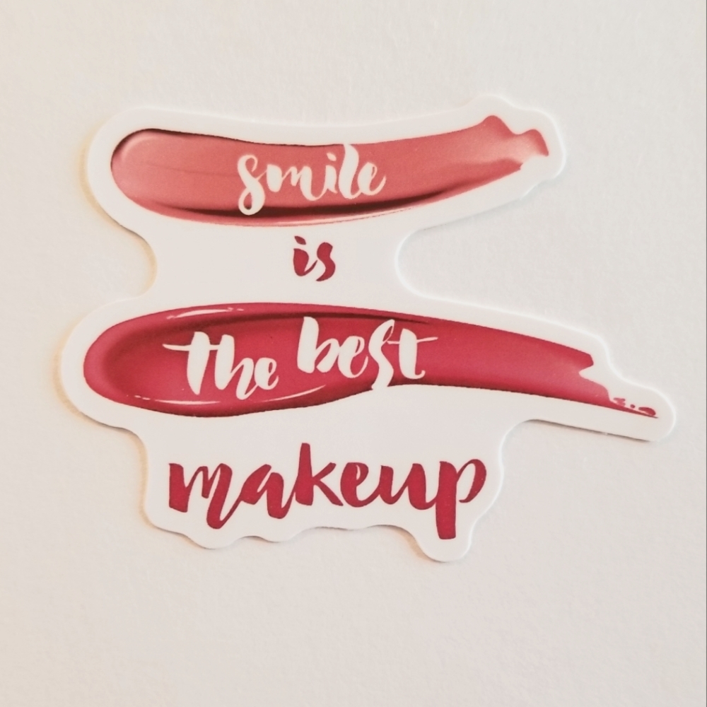 10/$10 Smile Is The Best Makeup Sticker